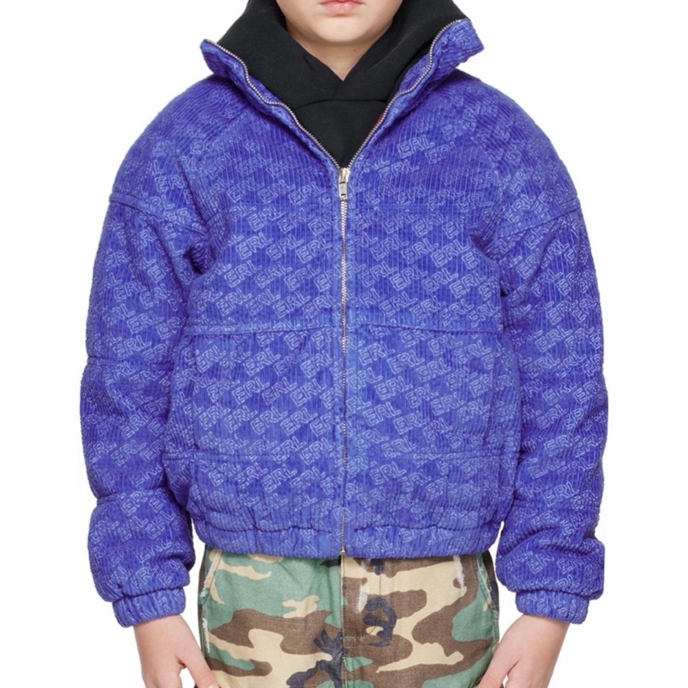 ERL Kids Blue Embossed Jacket